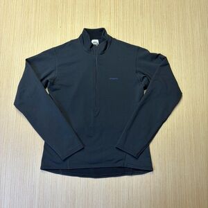 Vintage Patagonia Pullover Cool Weather Top Mens Medium Black 1/2 Zip Y2k Shirt